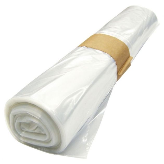 Sac poubelle transparent 130L lien coulissant x200 Sac poubelle transparent 130L lien coulissant x200