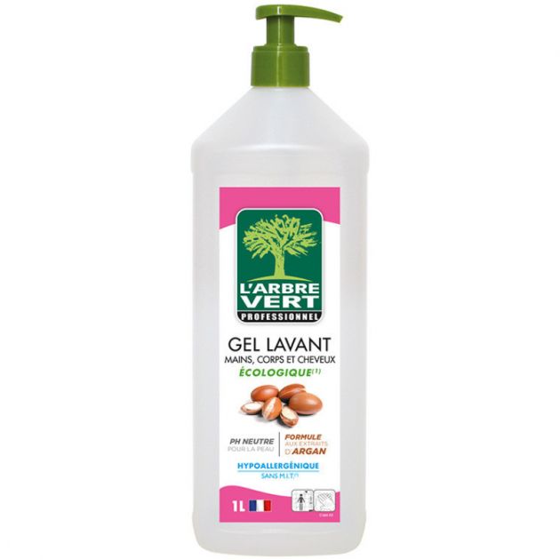 Gel lavant main corps cheveux 1L