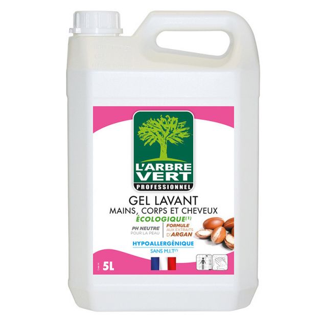 Gel lavant main corps cheveux 5L