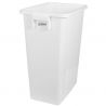 Poubelle intérieur de tri sélectif 60 L blanc