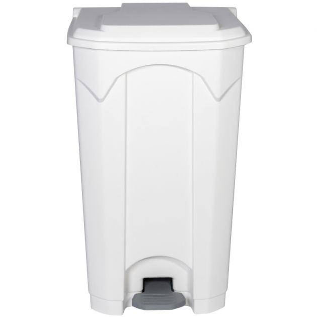 Poubelle blanche à pédale couvercle blanc HACCP 90L Poubelle blanche à pédale couvercle blanc HACCP 90L