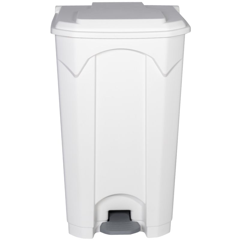 Poubelle blanche à pédale couvercle blanc HACCP 90L Poubelle blanche à pédale couvercle blanc HACCP 90L