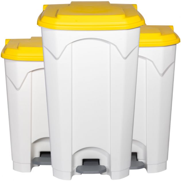 Poubelles pédale alimentaire tri