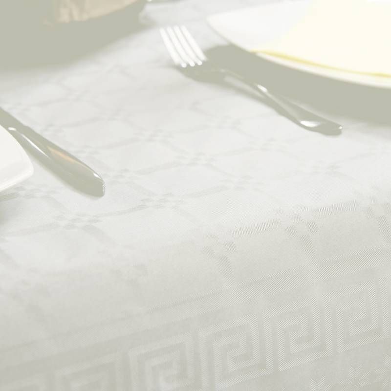 Rouleau nappe papier blanc damassé 1,18 x 50 m Delcourt