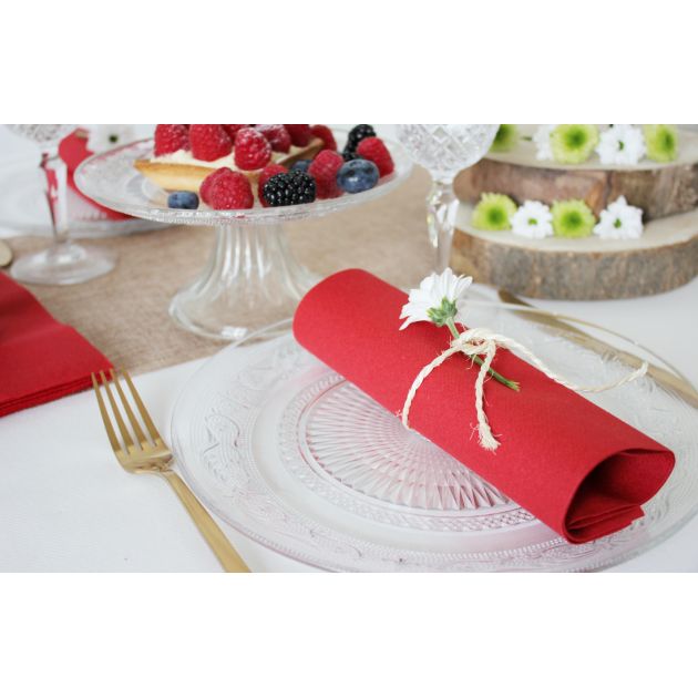 Serviettes en papier intissé airlaid 40 x 40 cm x50 