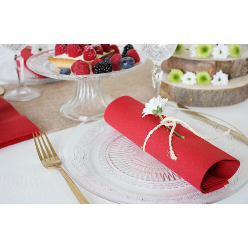 Serviettes en papier intissé airlaid 40 x 40 cm x50 