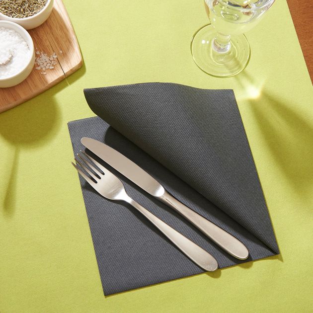 Serviettes en papier intissé airlaid 40 x 40 cm - Lot de 50 