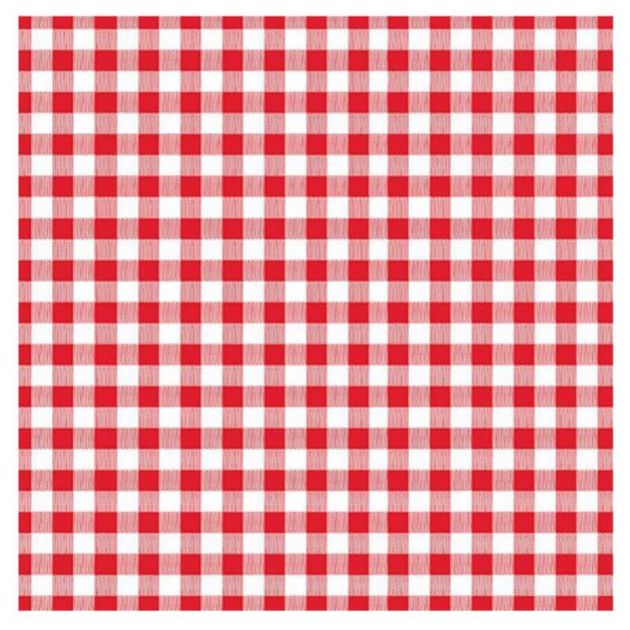 50 serviettes papier vichy 40 x 40 cm 3 plis Delcourt 