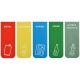 Autocollant tri sélectif - 7 stickers poubelle