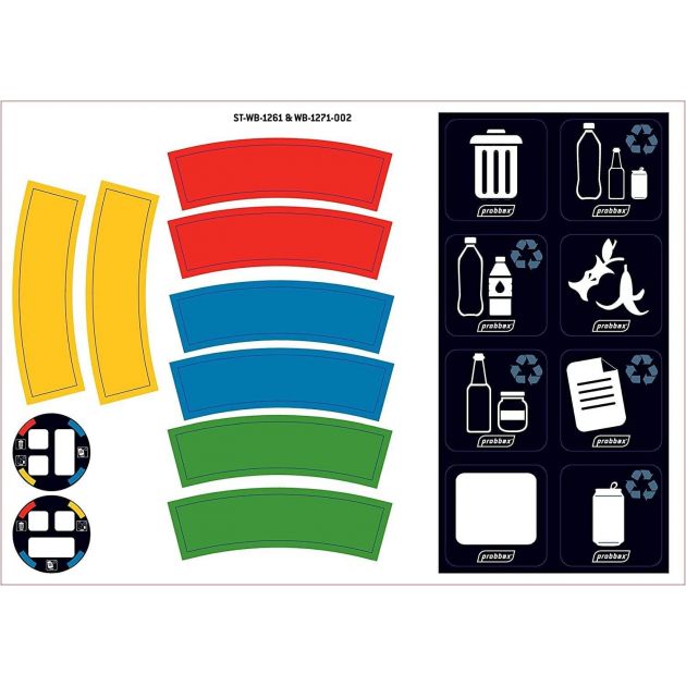 Poubelle tri sélectif inox 3 flux 40 L Poubelle tri sélectif inox 3 flux 40 L