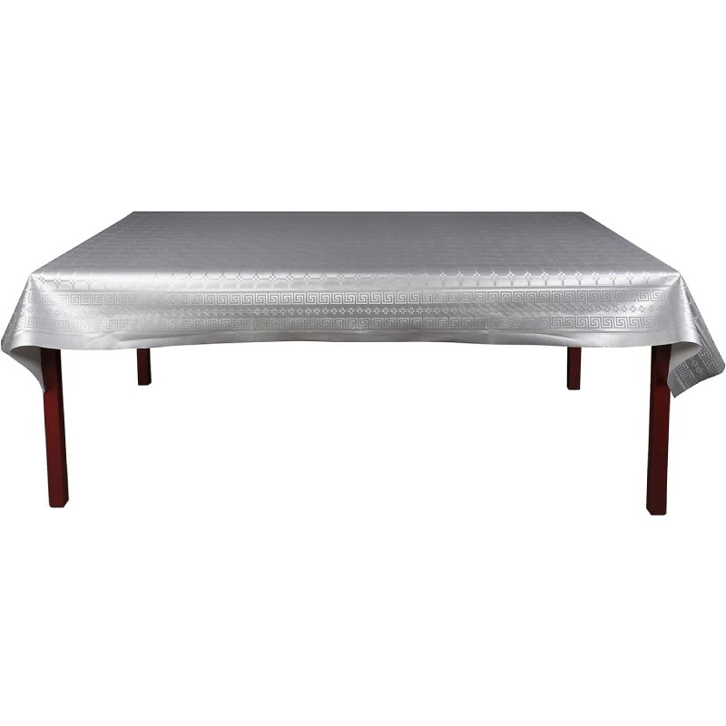 Rouleau nappe papier damassé argenté 1,18 x 25 m 