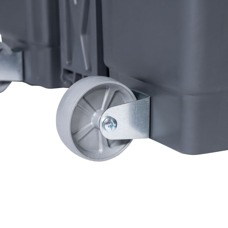 Poubelle grise couvercle gris HACCP Professionnel