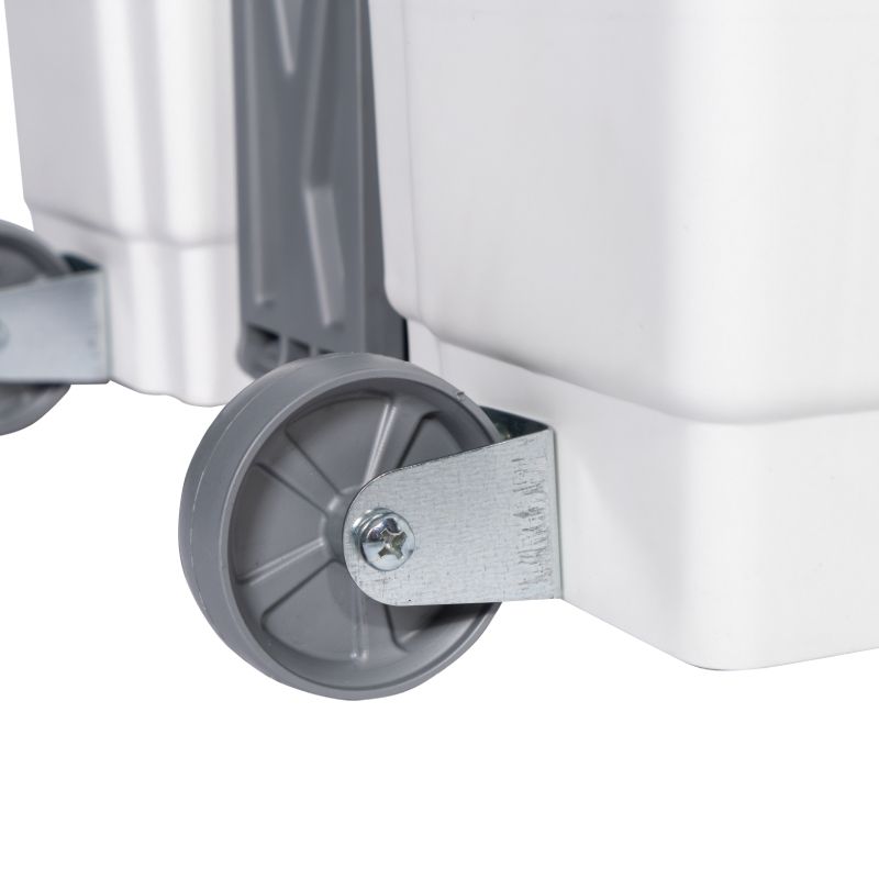 Poubelle blanche couvercle blanc HACCP - Roue Poubelle blanche couvercle blanc HACCP - Roue