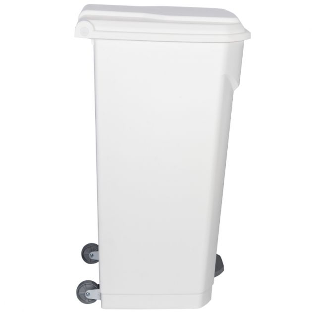 Poubelle à pédale - couvercle blanc - Professionnel Delcourt Poubelle à pédale - couvercle blanc - Professionnel Delcourt