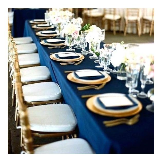 Rouleau nappe non tissé 1,2 x 25 m Bleu sur table Rouleau nappe non tissé 1,2 x 25 m Bleu sur table