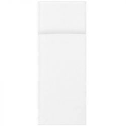 50 serviettes pochette couverts blanc
