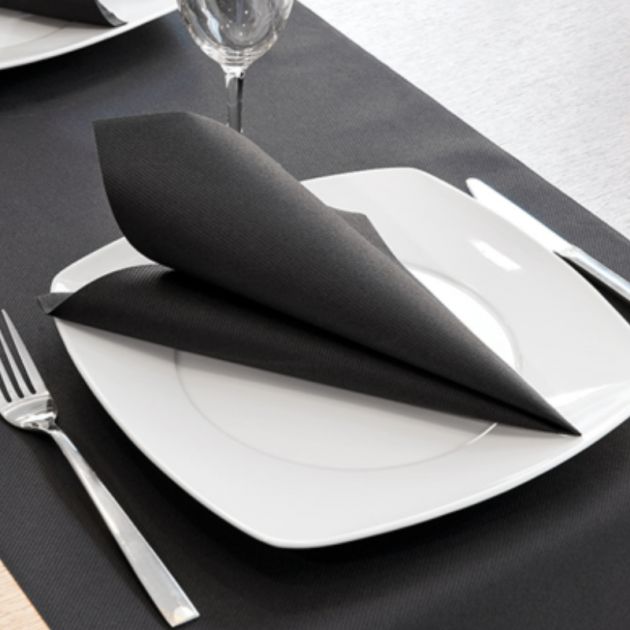 Lot de 50 serviettes intissées 40 x 40 cm 