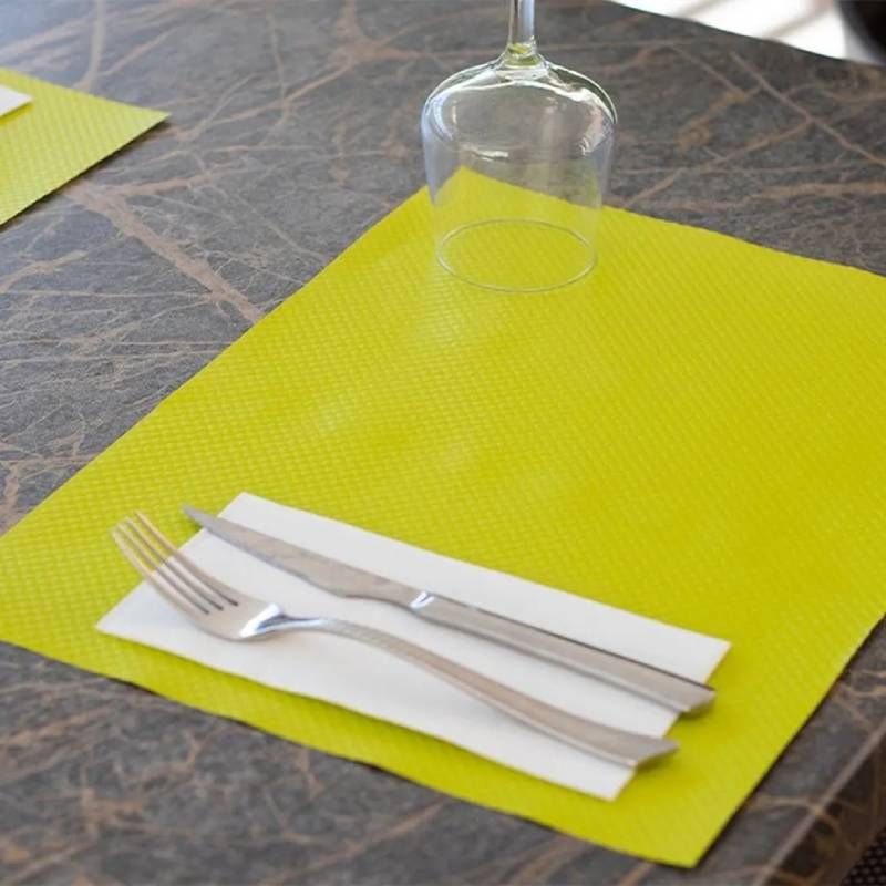 Sets table papier gaufré 30 x 40 cm x500 jaune Sets table papier gaufré 30 x 40 cm x500 jaune
