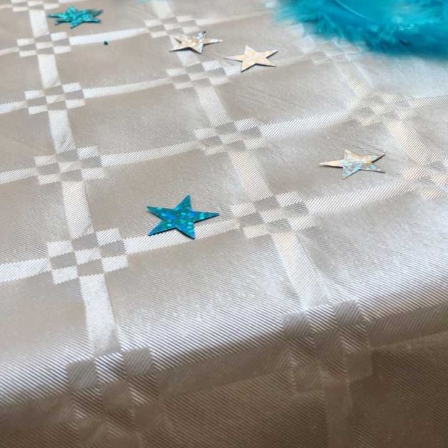 Rouleau nappe papier damassé 1,18 x 25 m Argenté