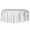 Nappe ronde intissé blanche 240 cm