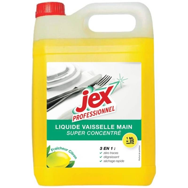 Liquide vaisselle mains 3 en 1 Jex 5L Liquide vaisselle mains 3 en 1 Jex 5L