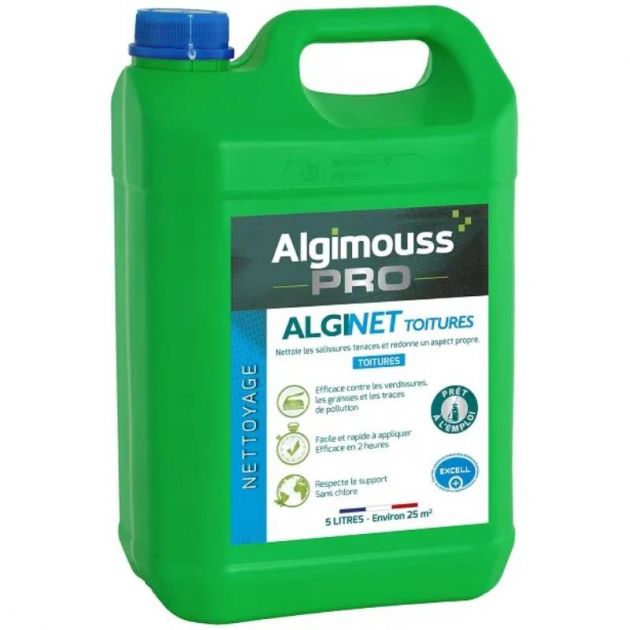 Nettoyant toiture fongicide Alginet Toitures 5L