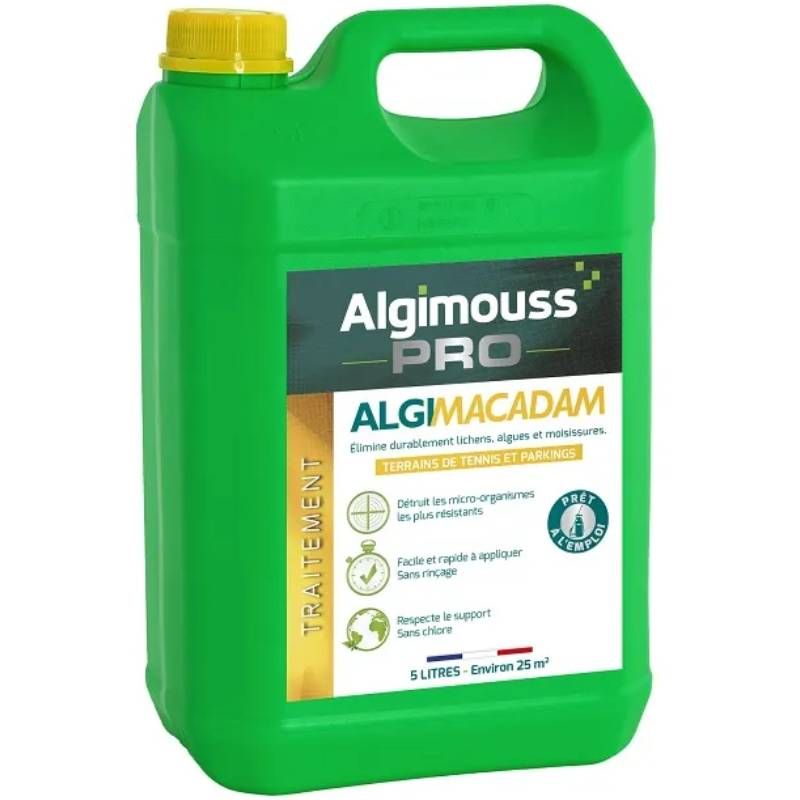 Traitement fongicide antimousse Algimacadam 5L Traitement fongicide antimousse Algimacadam 5L