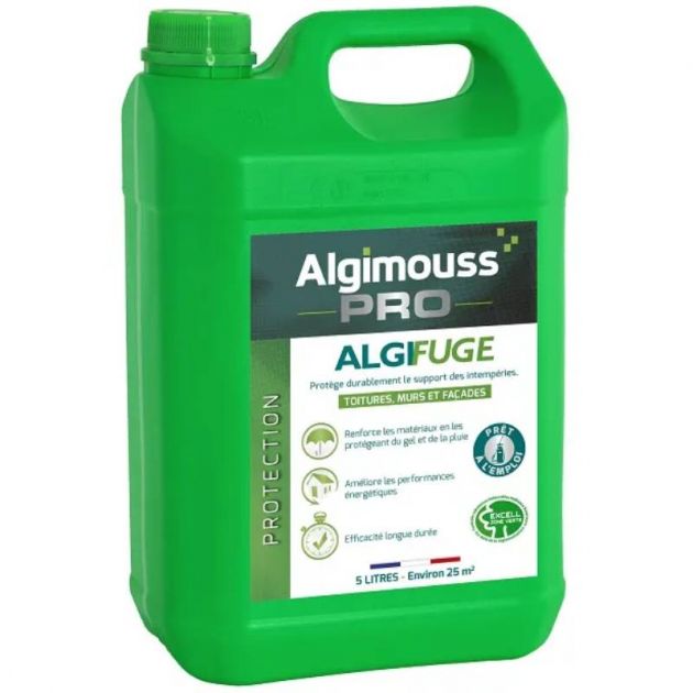 Imperméabilisant toiture et façade Algifuge 5L algimouss pro