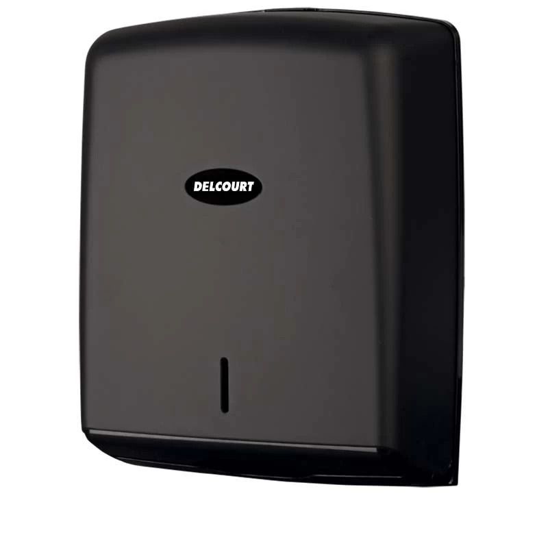 Distributeur essuie main feuille à feuille et 3800 feuille essuie main Noir