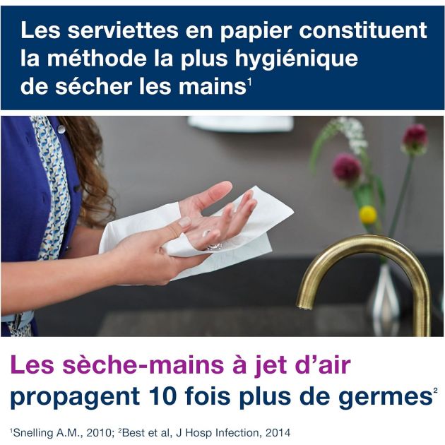 Tork PeakServe Essuie-mains continus blancs H5 -12 x 410 feuilles