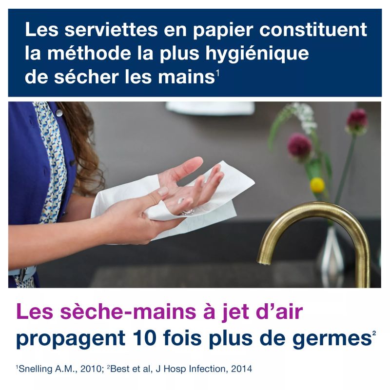 Essuie mains papier Tork Xpress H2 advanced pliage Z 