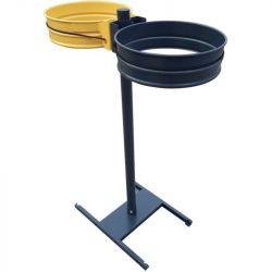 Support sac poubelle sur pied avec socle 2 sacs 80 à 110L