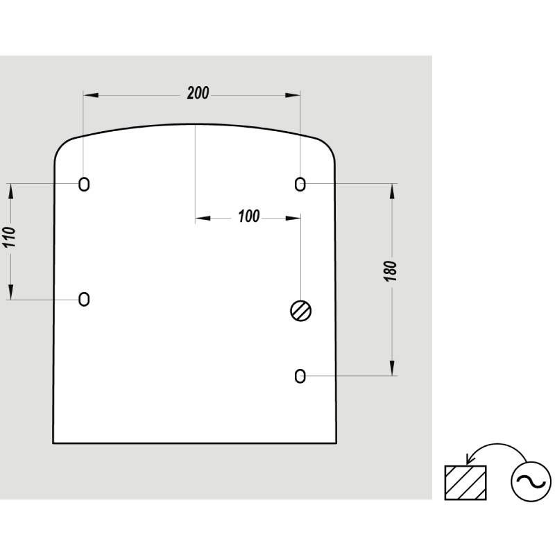Sèche-mains automatique moteur à induction Tornade JVD