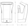 Sèche-mains électrique silencieux à air pulsé Stell'Air JVD