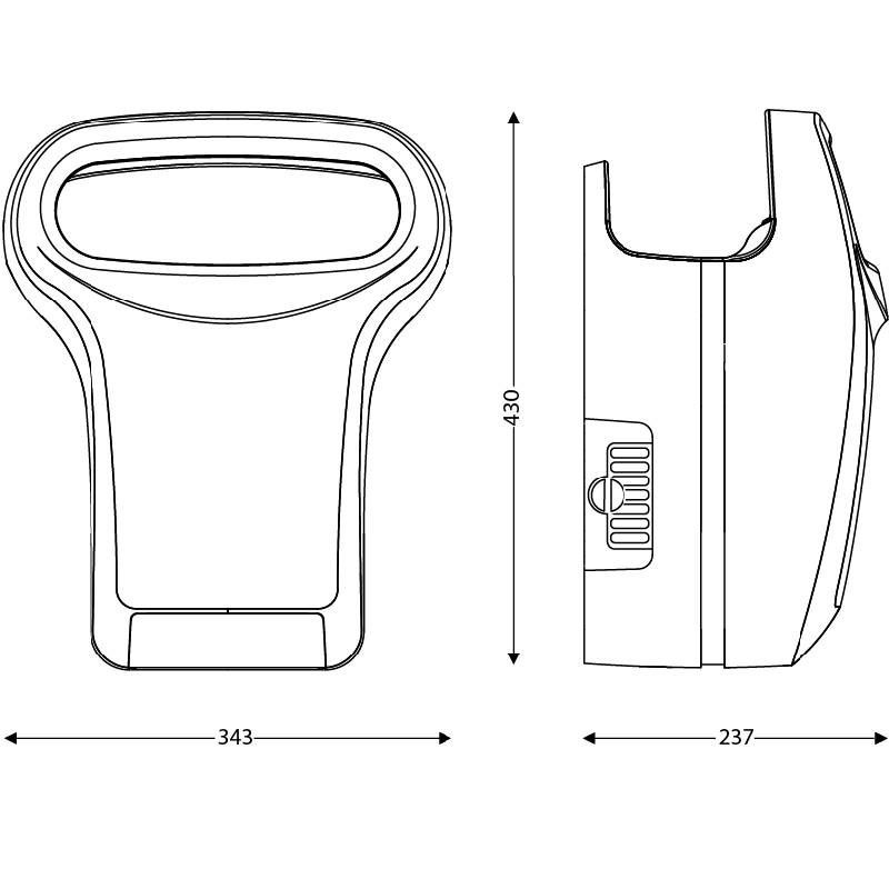 Pack sèche-mains à air pulsé automatique enfant et distributeur de savon Exp'air Kids JVD
