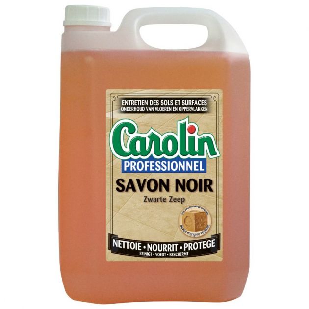 Détergent savon noir liquide Carolin bidon de 5 L