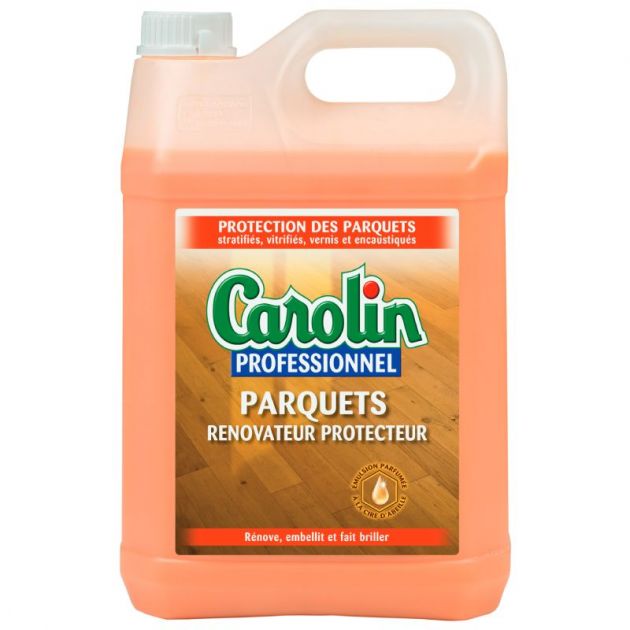 Émulsion protectrice rénovatrice parquets - bidon de 5 L Carolin