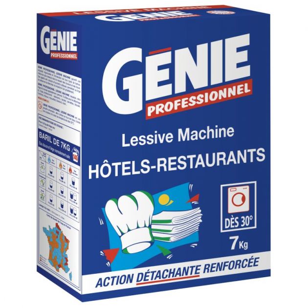 Lessive en poudre concentrée Génie mains et machines