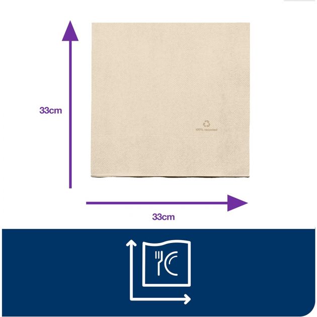 Serviette en papier Ecolabel Tork Advanced 33 x 33 cm x 200