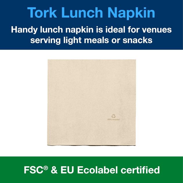 Serviette en papier Ecolabel Tork Advanced 33 x 33 cm x 200