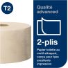 Papier toilette mini jumbo Tork T2 naturel 2 plis Advanced 12 x 170 m