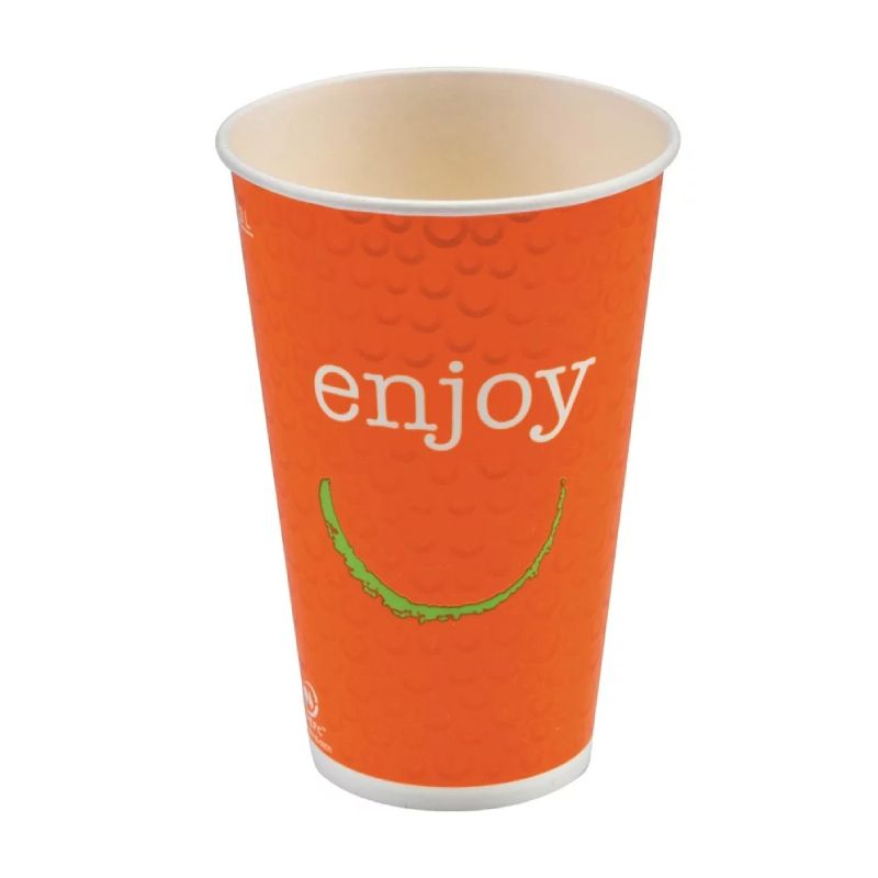 Gobelets en carton double paroi 30 cl Enjoy - lot de 200