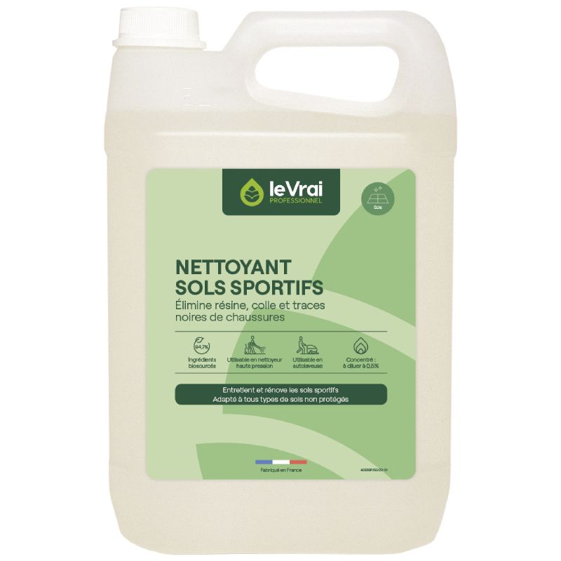 Nettoyant sols sportifs Le Vrai Professionnel 5L Nettoyant sols sportifs Le Vrai Professionnel 5L