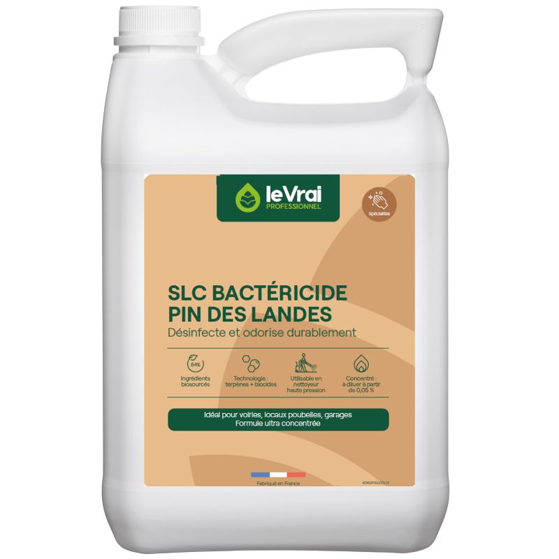 Désinfectant odorisant bactéricide lieux publics Le Vrai - bidon de 5L Désinfectant odorisant bactéricide lieux publics Le Vrai - bidon de 5L