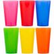 Gobelet plastique coloré réutilisable 33 cl x6