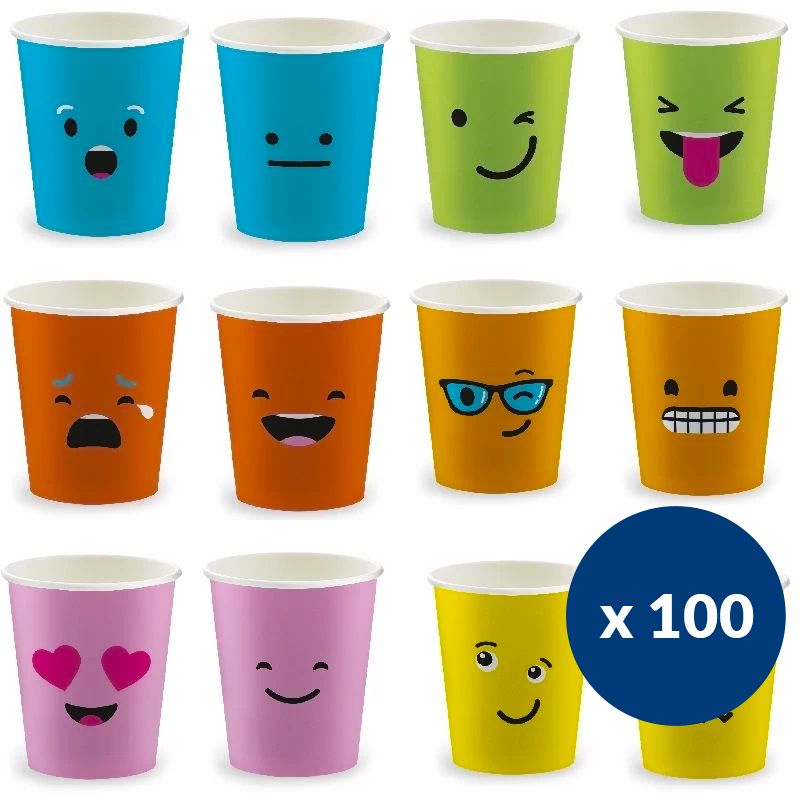 1000 gobelets carton couleurs