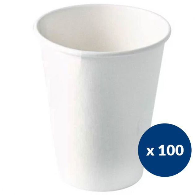 Gobelet carton blanc 15 cl boissons chaudes pour distributeur SP6- Lot de 100