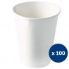 Gobelet carton blanc 15 cl boissons chaudes pour distributeur SP6- Lot de 100