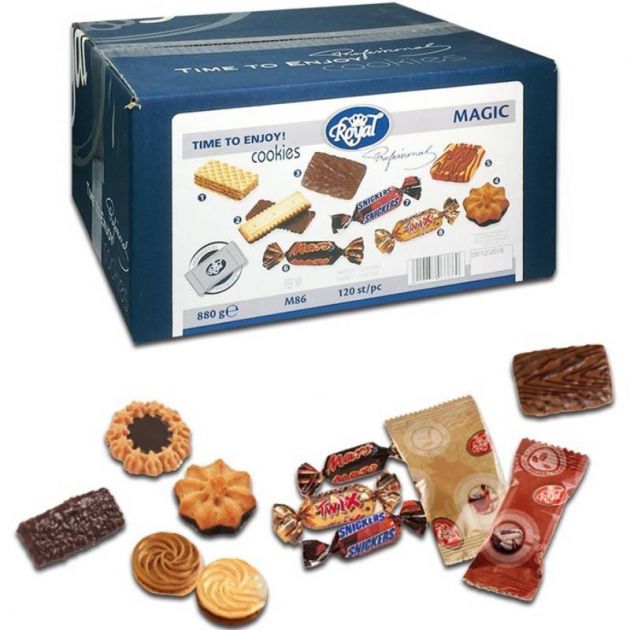 Assortiment de 120 biscuits chocolatés