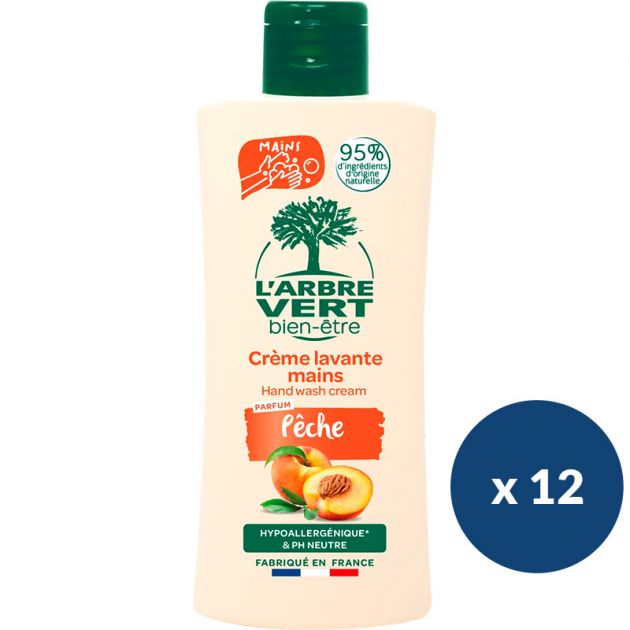 Savon crème hôtel écologique pêche 100 ml x 12